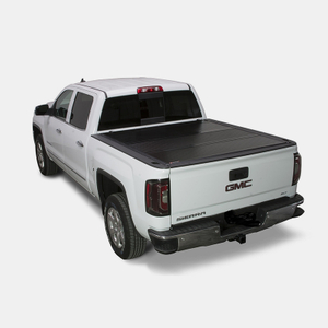 HaoLan Flip Back Hard Four-fold Tonneau Cover - Durable & Customizable Truck Bed Solution