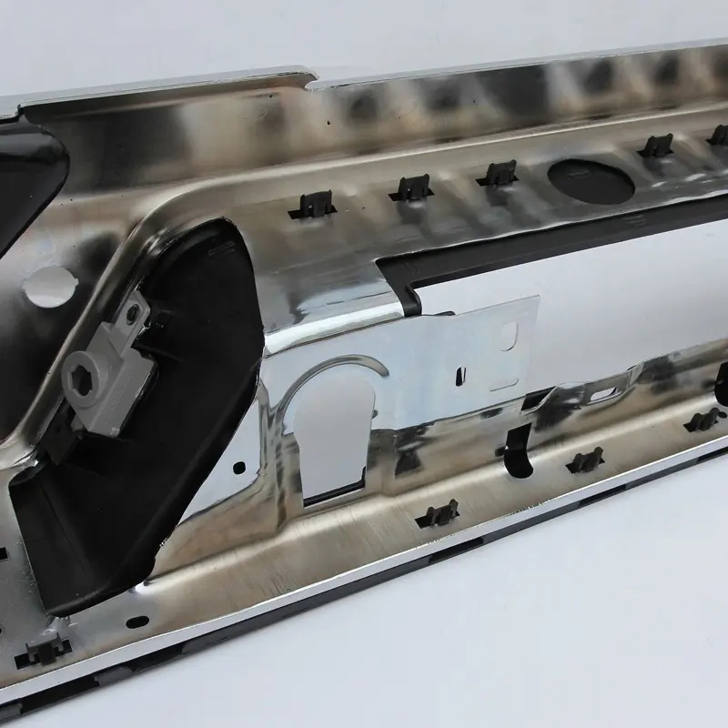 CHROME REAR BUMPER FOR CHEVY SILVERADO 1500 2019-2022 W/O DUAL EXHAUST HOLE,W/SENSOR HOLE