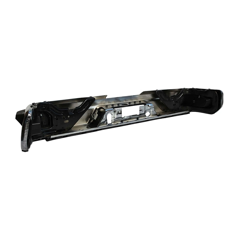 CHROME REAR BUMPER FOR CHEVY SILVERADO 1500 2019-2022 W/O DUAL EXHAUST HOLE,W/O SENSOR HOLE