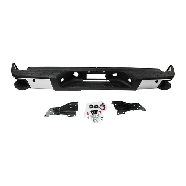 W/ SIDE STEP CHROME BUMPER FOR CHEVY SILVERADO 1500 GMC SIERRA 1500 2007-2013 W/ SENSOR