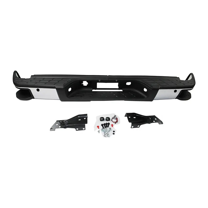 W/ SIDE STEP CHROME BUMPER FOR CHEVY SILVERADO 1500 GMC SIERRA 1500 2007-2013 W/ SENSOR