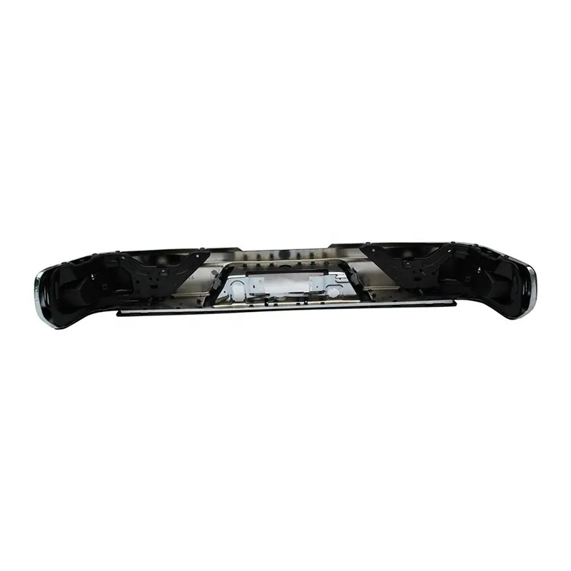CHROME REAR BUMPER FOR CHEVY SILVERADO 1500 2019-2022 W/O DUAL EXHAUST HOLE,W/SENSOR HOLE