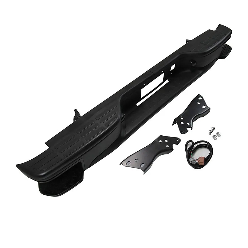 BLACK REAR BUMPER FOR SILVERADO 1999-2007 W/ SIDE STEPS