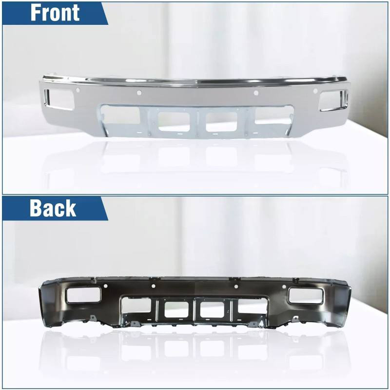 CHROME FRONT BUMPER FOR SILVERADO 1500HD 2014-2015 W/FOG LAMP HOLE,W/SENSOR HOLE