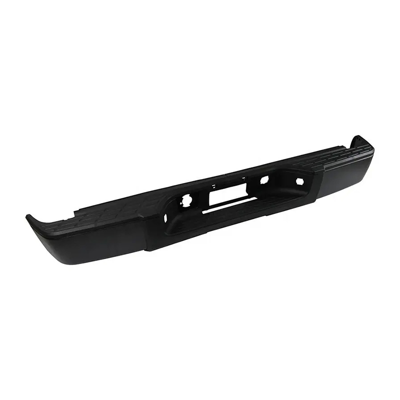 BLACK REAR BUMPER FOR SILVERADO GMC SIERRA 1500 2007 2013 W/O SENSOR HOLE