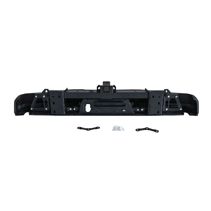 Czarny tylny zderzak dla Forda F-150 W/ Max Tow 2015-2020 W/ czujniki otwory