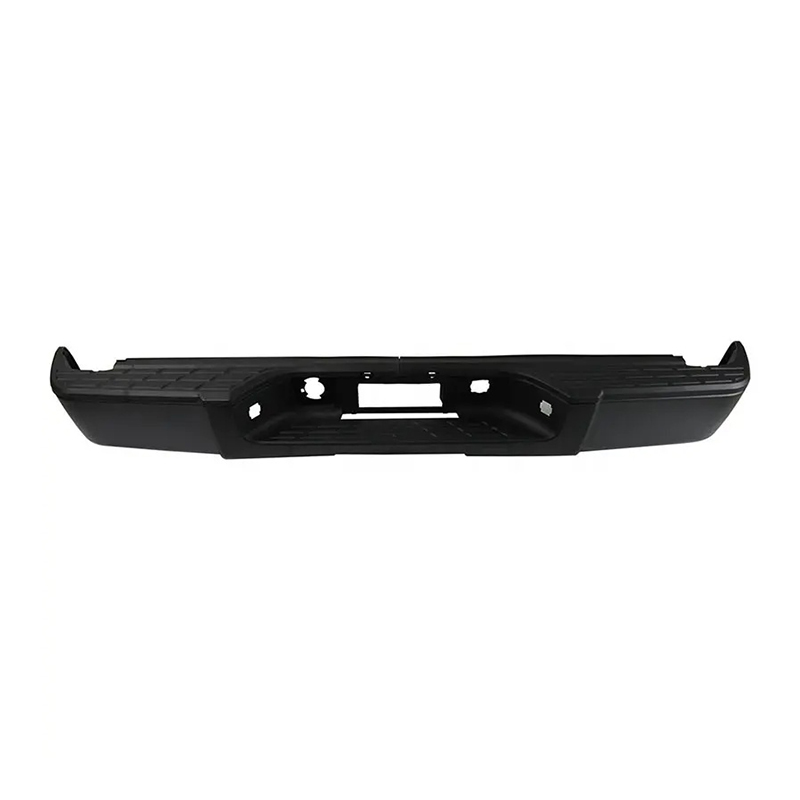 BLACK REAR BUMPER FOR SILVERADO GMC SIERRA 1500 2007 2013 W/O SENSOR HOLE