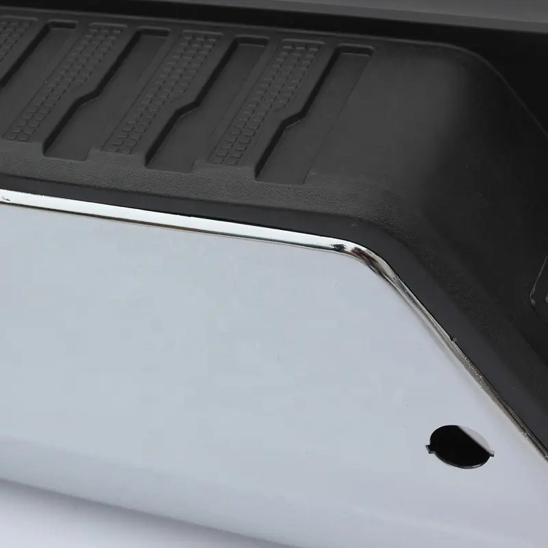CHROME REAR BUMPER FOR CHEVY SILVERADO 1500 2019-2022 W/O DUAL EXHAUST HOLE,W/SENSOR HOLE