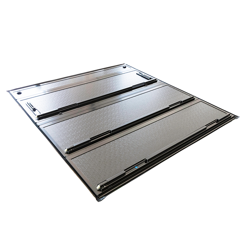 HaoLan Flip Back Hard Four-fold Tonneau Cover - Durable & Customizable Truck Bed Solution
