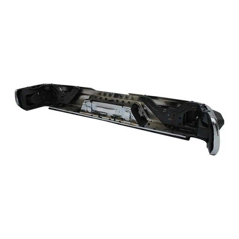 CHROME REAR BUMPER FOR CHEVY SILVERADO 1500 2019-2022 W/O DUAL EXHAUST HOLE,W/SENSOR HOLE