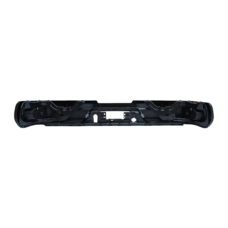 BLACK REAR BUMPER FOR CHEVY SILVERADO 1500 2019-2022 W/O DUAL EXHAUST HOLE,W/O SENSOR HOLE