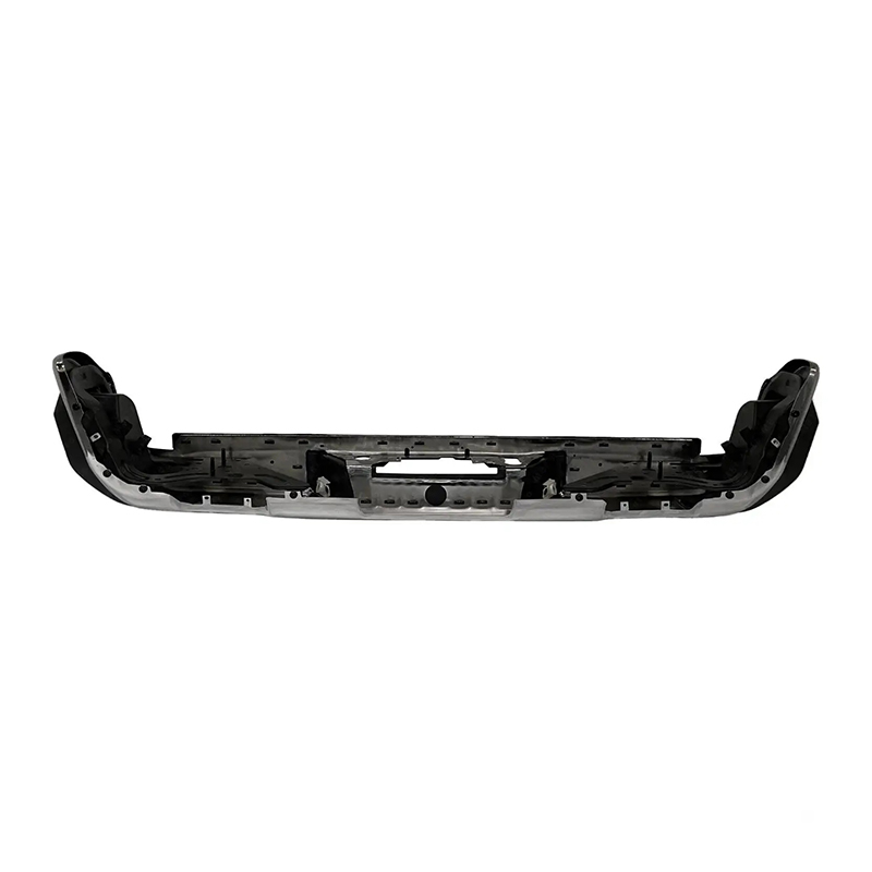 CHROME REAR BUMPER FOR CHEVY SILVERADO 1500 2019-2022 W/DUAL EXHAUST HOLE,W/SENSOR HOLE
