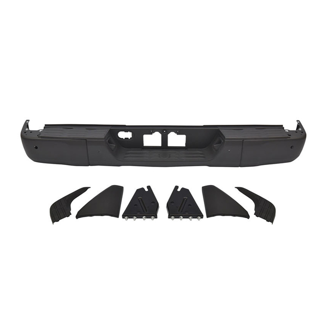 BLACK REAR BUMPER FOR TOYOTA TUNDRA 2014-2021 W/SENSOR HOLE （Cutting style）