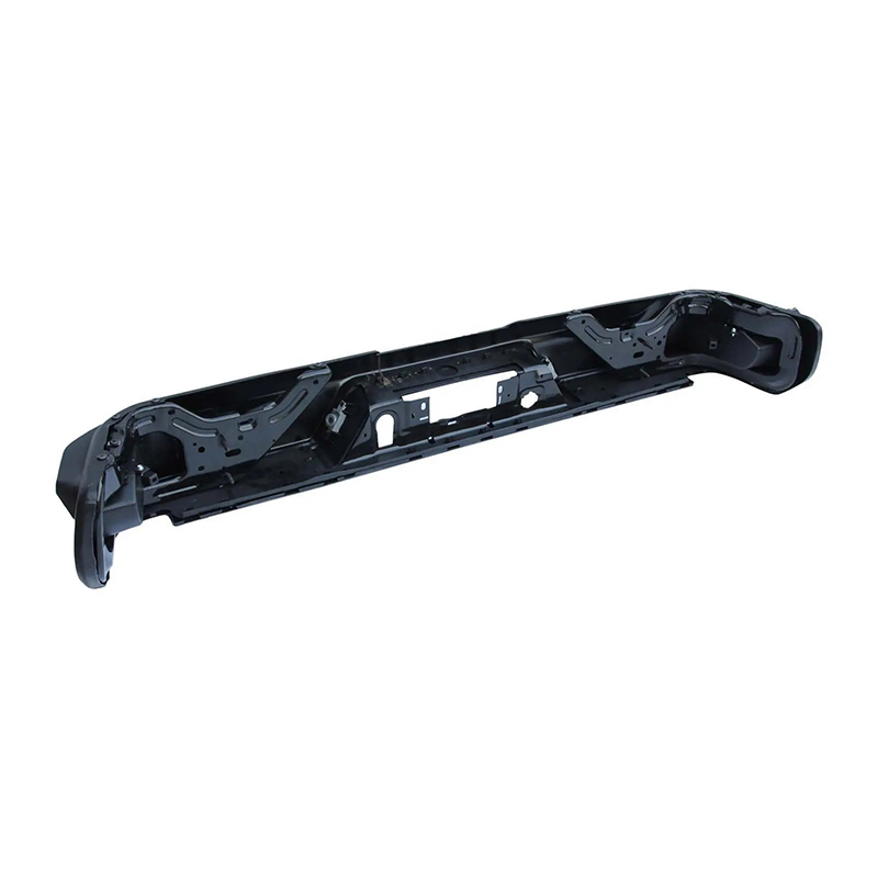 BLACK REAR BUMPER FOR CHEVY SILVERADO 1500 2019-2022 W/O DUAL EXHAUST HOLE,W/O SENSOR HOLE